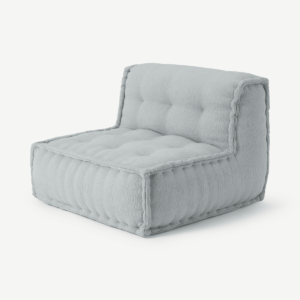 Sully Modular Floor Cushion, Glacier Grey