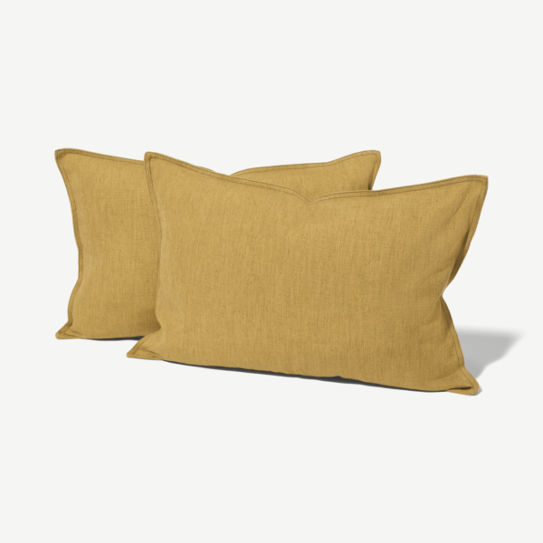 Elena Set of 2 Cushions, 40 x 60 cm, Gold