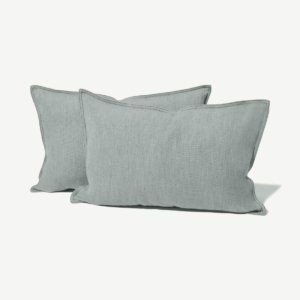 Elena Set of 2 Cushions, 40 x 60 cm, Grey Blue
