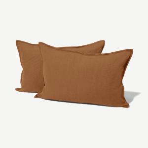 Elena Set of 2 Cushions, 40 x 60 cm, Terracotta