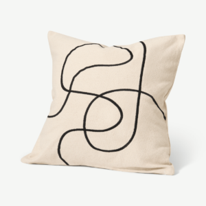 Elysian Cotton Cushion, 50 x 50cm, Off-white