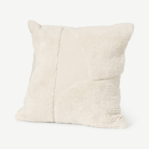Amias Tufted Cotton Cushion, 50 x 50 cm, Natural