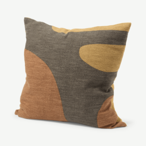 Embra Cotton & Linen Cushion, 50 x 50 cm, Grey