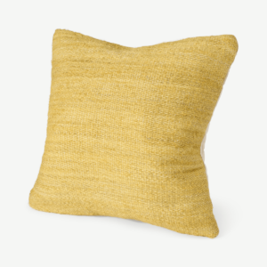 Lambari Jute Cushion, 45 x 45 cm, Yellow